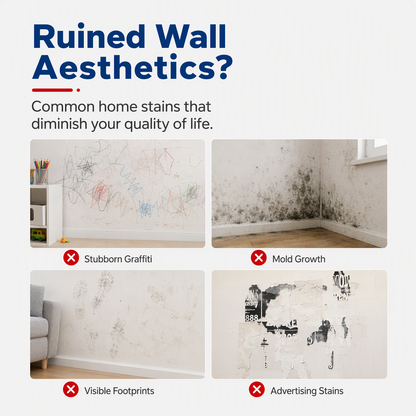 Waterproof Wall Repair Paste with Integrated Small Roller Brush