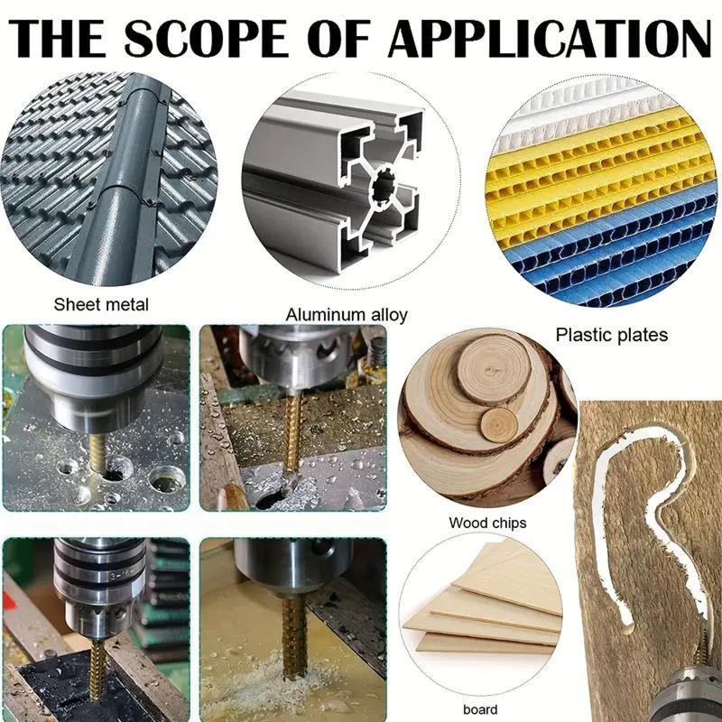 Twist Drill Bit Set Power Tool Accessories(6 Pcs )