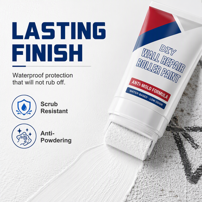 Waterproof Wall Repair Paste with Integrated Small Roller Brush