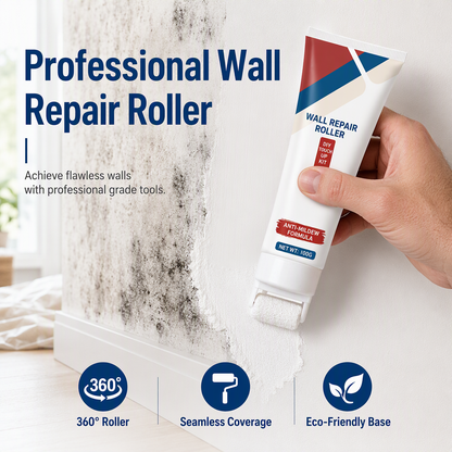 Waterproof Wall Repair Paste with Integrated Small Roller Brush