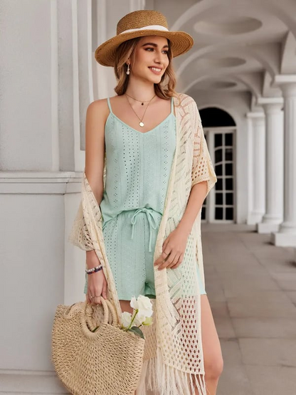 💝 LIMITED-TIME 50% OFF! ✨Women’s Oversized Knit Cardigan – Lightweight Crochet Tassel Kimono for Spring & Summer 🌸