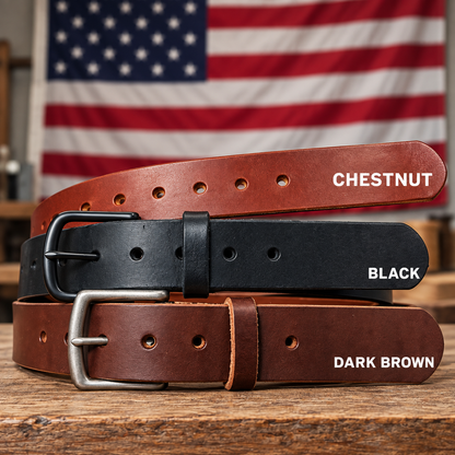 🔥 100% Handmade Full-Grain Buffalo Leather Belt – Built to Last