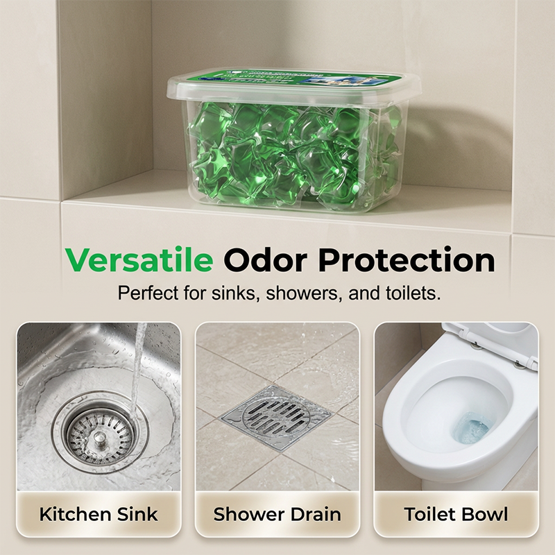 For every drain in the house