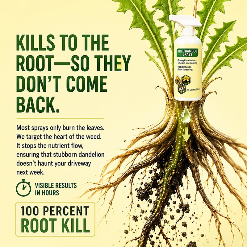 Down to the root, so they don't come back